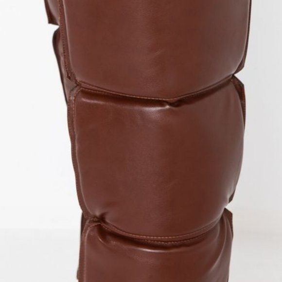 AZALEA WANG NOT YOUR AVERAGE STILETTO BOOT IN BROWN - Picture 2 of 9